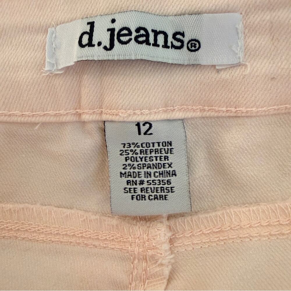 d. jeans Light Pink Blush Skinny Ankle Mid Rise Stretch Jegging Jeans Size 12 - Picture 5 of 9